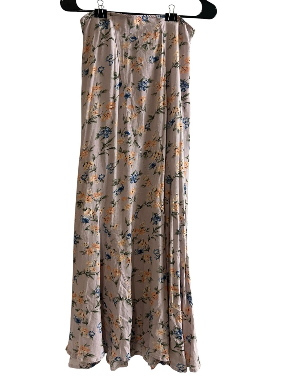 American Eagle Lilac Floral Maxi Skirt Small